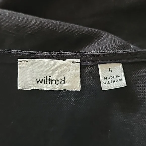 Aritzia Wilfred Brax Jumpsuit Linen Lyocell Cutout  Wide Leg Size 6 - Picture 11 of 11